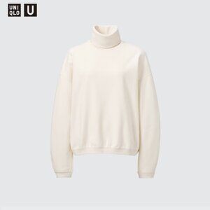 Off-white Uniqlo U Brushed Jersey Turtleneck, Size Small